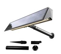 Solarsys - Solar Light for Panel or Sign - 6000K Cool White LED Spot, Dusk-to-Dawn Sensor, Adjustable Bracket, 400 Lumens Light for House Door, Garden, Yard, or Terrace