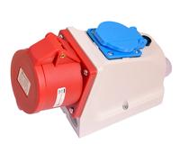 solartronics CEE Schuko Combination Wall Socket IP44 5-Pole 16A/32A