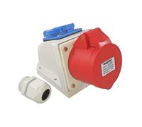 solartronics CEE Schuko Combination Wall Socket IP44 5-Pole 16A/32A