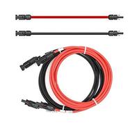 Solartronics Extension Cable 6mm ² Incl. Solar Connector 2x12m - PV Cable H1Z2Z2-K on both Sides Red/Black - Pellet Boiler Cable with Plug - Solar Cable for PV Solar System - Made IN Germany