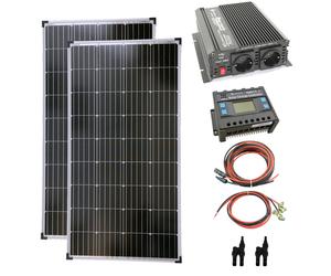 Solartronics Pellet Boiler Set 2x130 Watt Solar Module 1000 Converter Charge