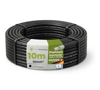 Solartronics Solar Cable 10mm ² 10m Black, H1Z2Z2-K, Flexible, Erdverlegbar, Pv-Kabel for Photovoltaic System, Tüv Reinland, Made IN Germany