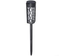 SolarWallLightOutdoorWaterproofLEDGardenSecurityLampwithSmartSensorDualMountforPathwayYardBlack(C)