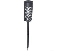 SolarWallLightOutdoorWaterproofLEDGardenSecurityLampwithSmartSensorDualMountforPathwayYardBlack(D)