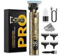 Solati Beard Trimmer for Men, Professional Hair Clippers & Electric Shaver Grooming Kit, Precision T-Blade Cordless Hair Trimmer with LCD Display Mens Gifts
