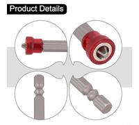 Solaughguy 1/4 Inch Hex Shank PH2 Cross-Head Screwdriver Bit for Power Drills and Cordless Drills - Tool Steel with Depth Stop, Suitable for Drywall, Plasterboard, and(1pcs)