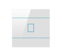 Solaughguy 1-Way RF Touch Switch for Single Live Wire Wall Control, 86-Type Remote Control Switch with Capacitive Touch, 433MHz RF Technology, 110-240V(white)