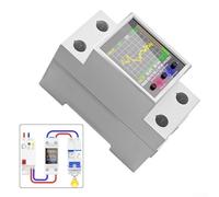 Solaughguy 100A Energy Meter for, DIN Rail Mount Electricity with Leakage Protection, Digital Display, 50-320V AC, Compatible with Home(WiFi Switch)