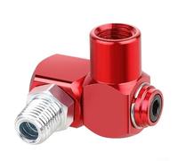 Solaughguy 12.5mm 360° Swivel Air Hose Connector Adapter, 1/4" NPT Aluminum Pneumatic Fitting for Air Compressor and All Compatible Tools(Red)