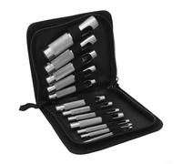 Solaughguy 12PCS 3-19mm Leather Hole Punch Set, Round Hollow Punch for Leathercraft, Carbon Steel for Belt Watch Band Gasket, Compatible with 3-25mm Projects,(3-19mm)
