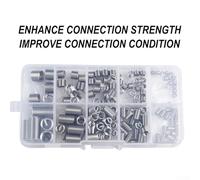 Solaughguy 150pcs Stainless Steel Thread Repair Inserts Kit, Compatible with M5 M6 M8 Sizes, Long lasting 304 Steel Helicoil Set for Automotive, Machinery and Maintenance A
