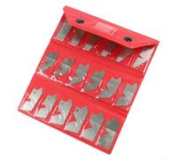Solaughguy 18 Pieces Angle Gauge Set| 5-90 Degree X 5 Degree Stainless Steel Angle Template with 8 Measuring Faces| for Inspectors| Toolmakers| Machinists| Layout and