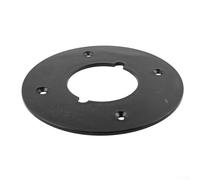 Solaughguy 2-Pack Black Plastic Router Base Plate Replacement for Bosch 3612 and 3612C Electric Routers - Circular Shape, Long Lasting Non-Metallic Baseplate for Power Tool