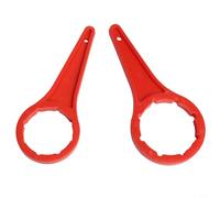 Solaughguy 2 Pack Lid Opener Wrench Set, Red Plastic Drum Lid Wrench for 20L-30L and 5L-10L Drums, Multi-Functional Wrench Tool for Secure Grip and Efficient