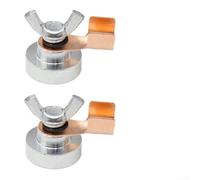 Solaughguy 2-Pack Magnetic Welding Ground Clamp with Quick Release Mount for Flat and Round Workpieces, Iron Material Construction for Various Welding Tasks and