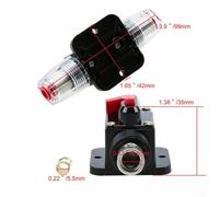 Solaughguy 20-150A Resettable Circuit Breaker 12V 24V DC for Car Audio Solar Boat RV Inline Protection with Manual Reset and Waterproof Housing(20A)