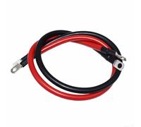 Solaughguy 20 Square Copper Connecting Wire for Car Battery - Red and Black Electrical Cable for Live and Ground Connection, 15 cm, Pure Copper Conductivity for