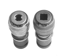 Solaughguy 2pcs Electric Drill to Hammer Adapter, Round and Square Shank Converter, Metal Construction for Wall and Brick Drilling, 65.5x28mm Size