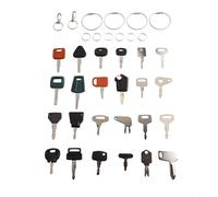Solaughguy 36-Piece Heavy Equipment Ignition Key Set with Long lasting Engineering Plastic and Metal for Excavator, Loader, Forklift, Generator, Compatible with JLG, CAT, For JCB,