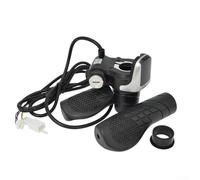 Solaughguy 36V Electric For Bike Display with Split Half Handlebar Throttle and LCD Screen for Most E-Bikes and Scooters with 22-22.8mm Handlebar Diameter