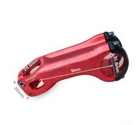 Solaughguy 3D Forged Alloy Handlebar Stem -17 Degree 31.8mm Clamp Diameter for Road For Bike and Mountain For Bike Cycling Components with Lightweight 90mm(Red)
