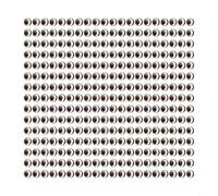 Solaughguy 3D Holographic Fishing Lure Eyes 300pcs Pack with Snake Pupil Design for Fly Tying and Lure Making, Compatible with 3/4/5/6mm Sizes, Red Color(Silver 6mm)