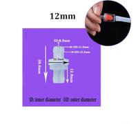 Solaughguy 3mm to 12mm Check Valve for Fuel Systems, Non-Return Valve for Oil Gas Water Air, Transparent Plastic -Way Valve for Automotive Marine RV Tractor,(12mm)