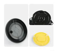 Solaughguy 4.5 Inch Vacuum Suction Cup Mount Base with Hand for Heavy Duty Lifting, 70 lb Capacity, M6/M8 Threaded Aluminum Mount, Rubber Cup for Glass(M8)