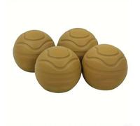 Solaughguy 4-Pack Camping Chair Leg Cover and Camping Bed Feet Protectors, Rubber Ball Feet Pad for Moon Chairs, 22mm Inner Diameter, Fits Uneven Terrain, Sand,(yellow)