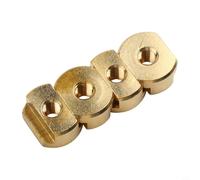 Solaughguy 4pc Hydrofoil Mounting Screw Nut Surfboard Accessories for M6 and M8 Surfboard Fixing Hardware Metal Water Sports Equipment(A1 (without screws))