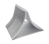 Solaughguy 5-Pack Plant Heat Shield Covers for Outdoor Flower Pots, Breathable Aluminum Film Sun Protection Wraps in 5 Sizes to Insulate Roots from High Temperatures(height 29cm)