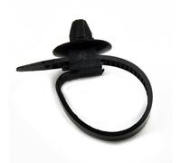 Solaughguy 50pcs Black Nylon Cable Tie Fastener Clips 80mm x 5mm Hose Clamp Fixing Straps for Car Exterior Mouldings & Trim Wire Management, Flexible Long lasting Automotive Z