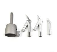 Solaughguy 5mm Welding Nozzle for PVC, Hot Air Nozzle Set for Vinyl Welding - 4 Pcs Speed Welding Tips with Round, Triangular and Tacking Nozzles Compatible(32mm)