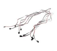 Solaughguy 5Pcs 1m 3-Wire Extension Cable for W811/W812B RGB LED Strips - Solderless Male & Female Push-In Connector, PVC Insulated, 5-24V Rated, Flexible 3-Pin