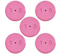 Solaughguy 5x High Pressure Atomizing Chinaware Spray Pieces for Agricultural Sprayers, 1.0/1.2/1.5 (18mm) Sizes, Long lasting Earthenware Nozzle Plates for Crop Mist(1.0（18mm）)