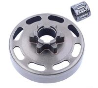 Solaughguy 6 Teeth Clutch Drum Spur Sprocket 3/8" for Chainsaw 135 135E 140 140E, Replacement Part 578257101 505441501, Aluminum Alloy Chain Drive Wheel Accessory