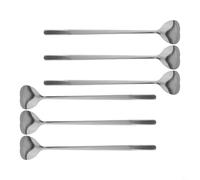 Solaughguy 6PCS Heart-Shaped 304 Stainless Steel Coffee Spoons for Ice Cream and Hot Drinks, Gold-Plated Romantic Design, Suitable for Home, Cafe and Restaurant(Silver)