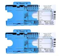 Solaughguy 7 Step Ruler ECG Measurement Tool for Interpretation and Assessment - Transparent Plastic Caliper with Step-by-Step Tracking, PR/QRS/ST Intervals,(2pc-B)