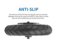 Solaughguy 8.5 Inch Electric Scooter Rear Wheel with 120mm Disc Brake Set for Xiaomi Pro/Pro2, Rubber+Metal Tire, Black, Approx 1200g(Wheel+120mm Disc)