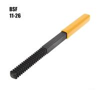 Solaughguy 8-in-1 Thread Restorer File Set with High Hardness Steel for External Thread Repair on Bolts, Studs and Pipes - Metric Sizes 0.75mm to 3.0mm(45987)