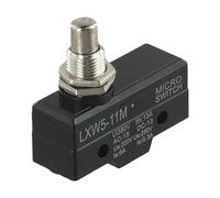 Solaughguy AC 380V DC 220V 10A Push Plunger Actuated Limit Switch, LXW5-11M, 1NO+1NC, Metal Housing with ABS, 3 Terminal Screws, Industrial Control for
