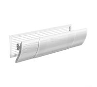 Solaughguy Adjustable AC Vent Deflector For Central Air Conditioning Windshield Anti-Direct Blowing AC Air Deflector for Ceiling Vents, Purifying Filter Cotton, Easy Install(Basic no filter-L)