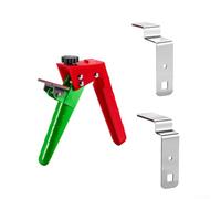 Solaughguy Adjustable Drawer Fixing Clamp for Cabinet and Drawer Front Panels Installation - Stainless Steel Mounting Clips with Quick-Press Mechanism, 115mm,(1set)
