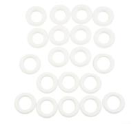 Solaughguy Adjustable Plastic Resin Eyelet Fastener Self-Locking Design Inner Diameter 15mm Outer Diameter 28mm Alternative to Metal Eyelets Rust Resistant Hand Press Set(30pcs white)