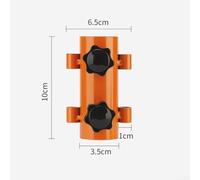 Solaughguy Adjustable Tarp Pole Holder with Tent Stake Base for Outdoor Camping and Hiking, Height Adjustable from 6.5 to 10 cm, Compatible with Most Tarp(Orange)