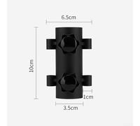 Solaughguy Adjustable Tarp Pole Holder with Tent Stake Base for Outdoor Camping and Hiking, Height Adjustable from 6.5 to 10 cm, Compatible with Most Tarp(Black)