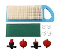 Solaughguy Air Filter Tune Up Kit for Intek 15-19.5 For HP Engines, Lawn Mower Maintenance Set with Pre-Filter, Fuel Filters, Shut-Off Valves and Clamps for