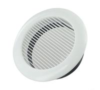 Solaughguy Air Vent Grille Round 75mm 100mm 125mm 150mm 200mm Duct Pipe Cover for Bathroom Kitchen Office Ceiling Wall Mounting White with Detachable Panel(200mm)