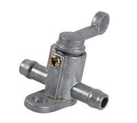 Solaughguy Aluminum 5/16" In-Line Straight Fuel Shut Off Valve Switch for Motorcycle - 8mm Gas Tap Replacement, Manual Cut-Off Control, Engine Safety