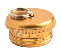 Solaughguy Aluminum Alloy Fishing Rod End Cap for 8.5-22mm Diameter Rods, Rear with Pull For Ring, Lightweight & Long lasting Tail Stopper (Yellow)(18.5mm)